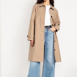 Old Navy Oversized water resistant Mac Coat trench size M EUC